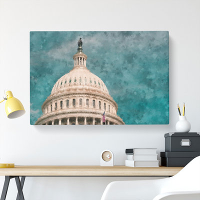 Capitol Hill White House - Wrapped Canvas Painting