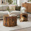 Ensemble de 2 tables basses gigognes pour salon-2126514827