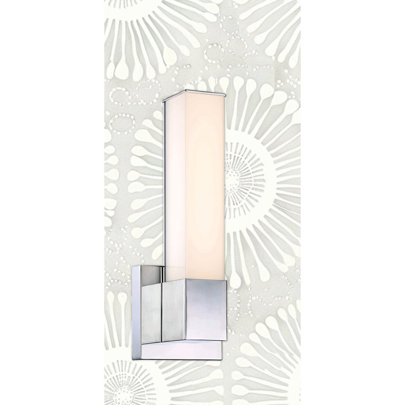 Camodeca Steel LED Armed Sconce, Chrome