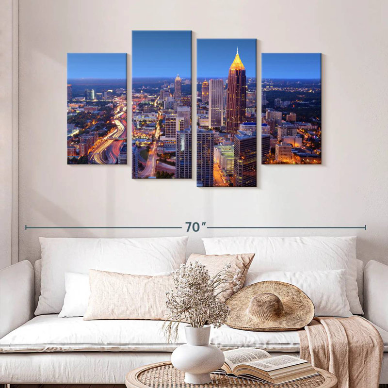 Sirci Atlanta Nightscape, H 32 po x l 52 po