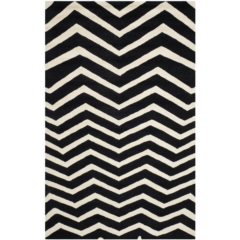 Tapis en laine touffeté à la main Sanyla, Tapis de couloir 2 pi 6 po x 8 pi
