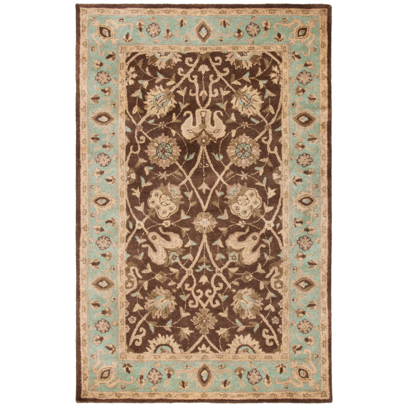 Dunbar Hand Tufted Wool Oriental Rug, Rectangle 5' x 8'