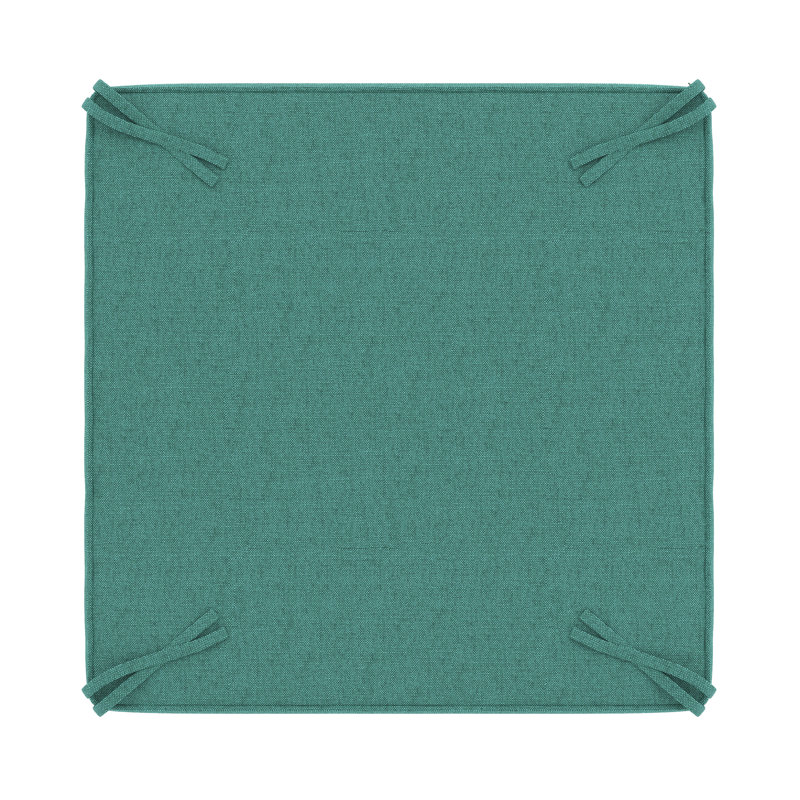 Sunbrella® Outdoor Ottoman Cushion, Cast Breeze Sunbrella® Plainweave
