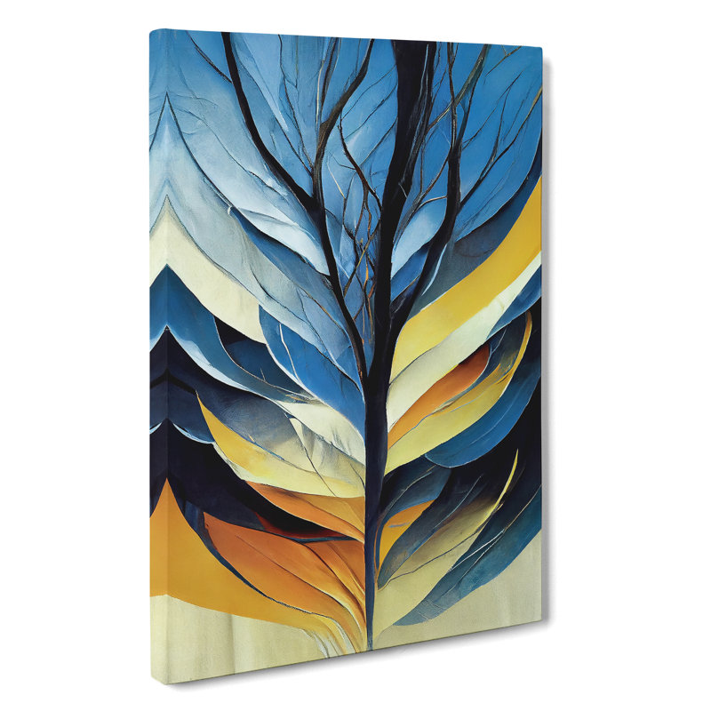 Tree Abstract Art No.4 - Wrapped Canvas, 50cm H x 35cm W x 3cm D