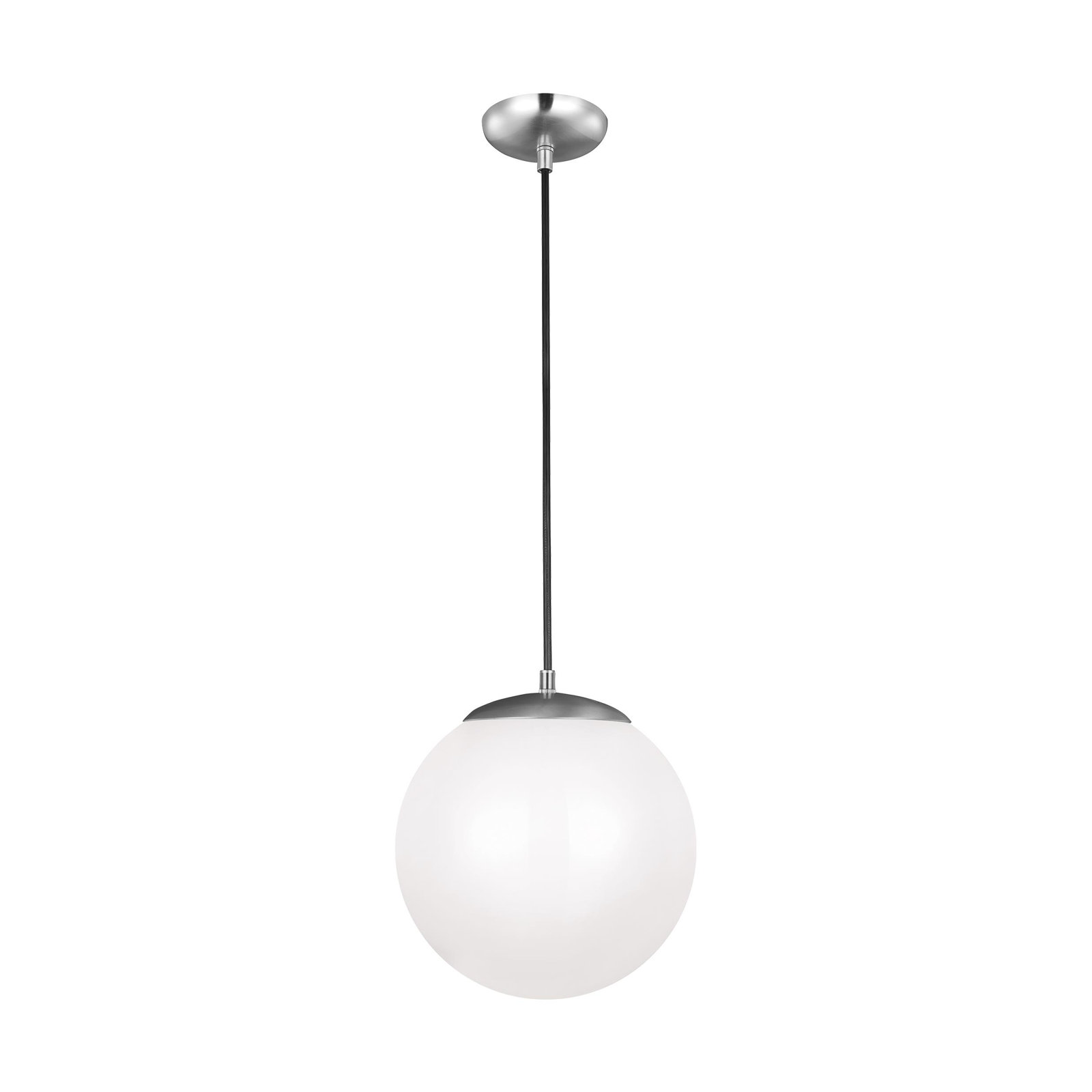 Meri 1-Light Dimmable Integrated LED Single Pendant , Satin Aluminum, 10.75" H x 10" W x 10" D, LED Integrated