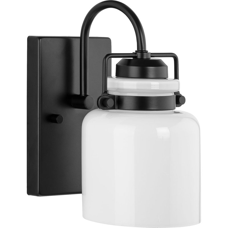 Vanduser Dimmable Bath Sconce, Matte Black