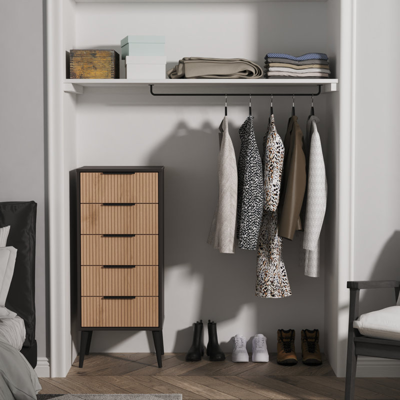 Hong Kong 45cm W Manufactured Wood Bedside Table