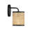 Drax 1-Light Wall Sconce In Matte Black