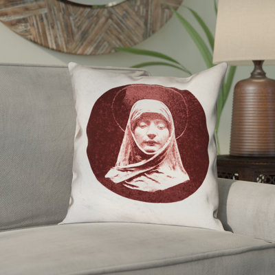 Katelyn Smith Vintage Prayer Woman Double Sided Print Throw Pillow