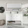 48“ Double Sink Bathroom Vanity With Resin Countertop, Zinc Alloy Faucet, 2 Soft-Close Doors 2 Smooth Drawers 1 Open Shelf