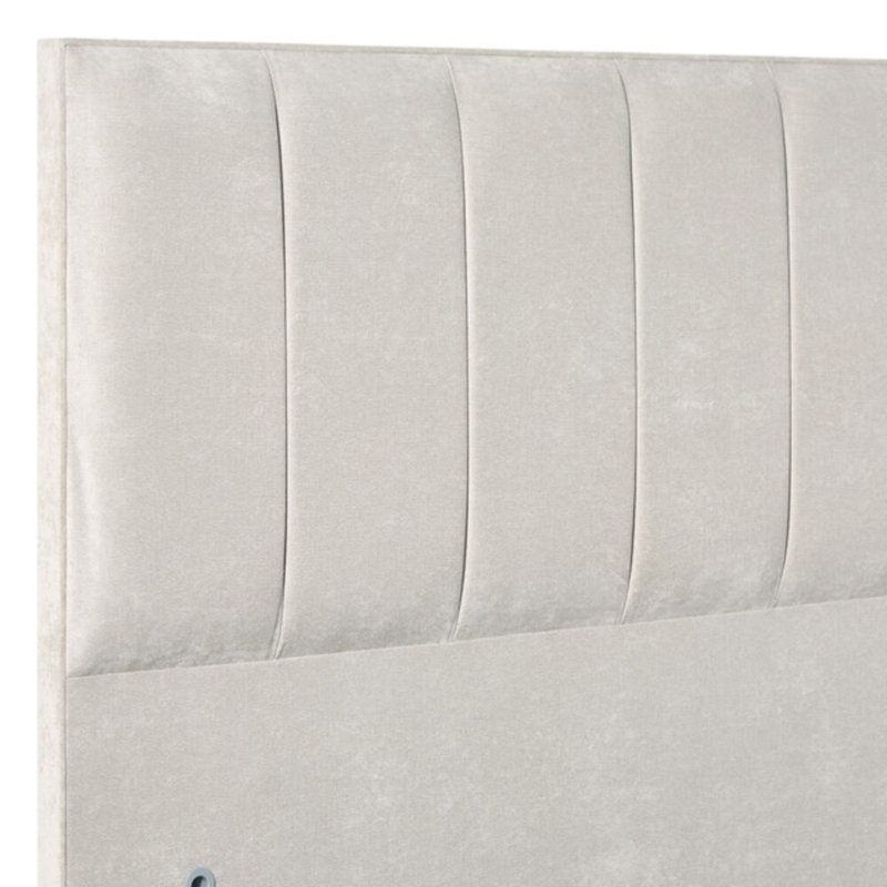 Wirksworth Upholstered Headboard, Kingsize (5'), Kensington, Kensington Pearl
