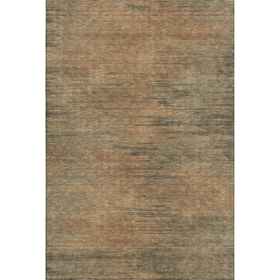 Premium Machine Washable Prisco Terracotta Rug