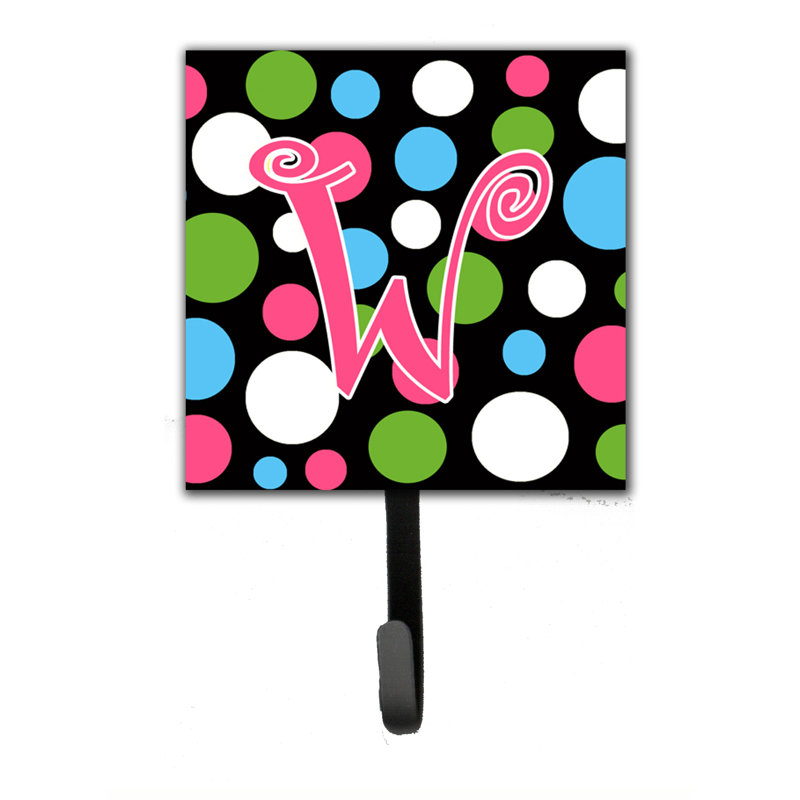 Crochet mural polkadot monogramme, W