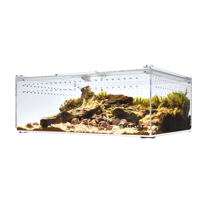 Acrylic Reptile Terrarium, 5 Gallon - 6"H x 16"W x 12"D