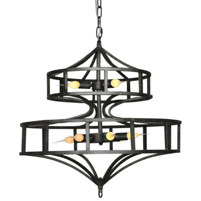 Lustre linéaire moderne Spoutnik à 9 lumières Phoenix