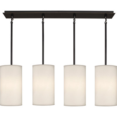 Luminaire suspendu linéaire pour îlot de cuisine 4 lumières Echo