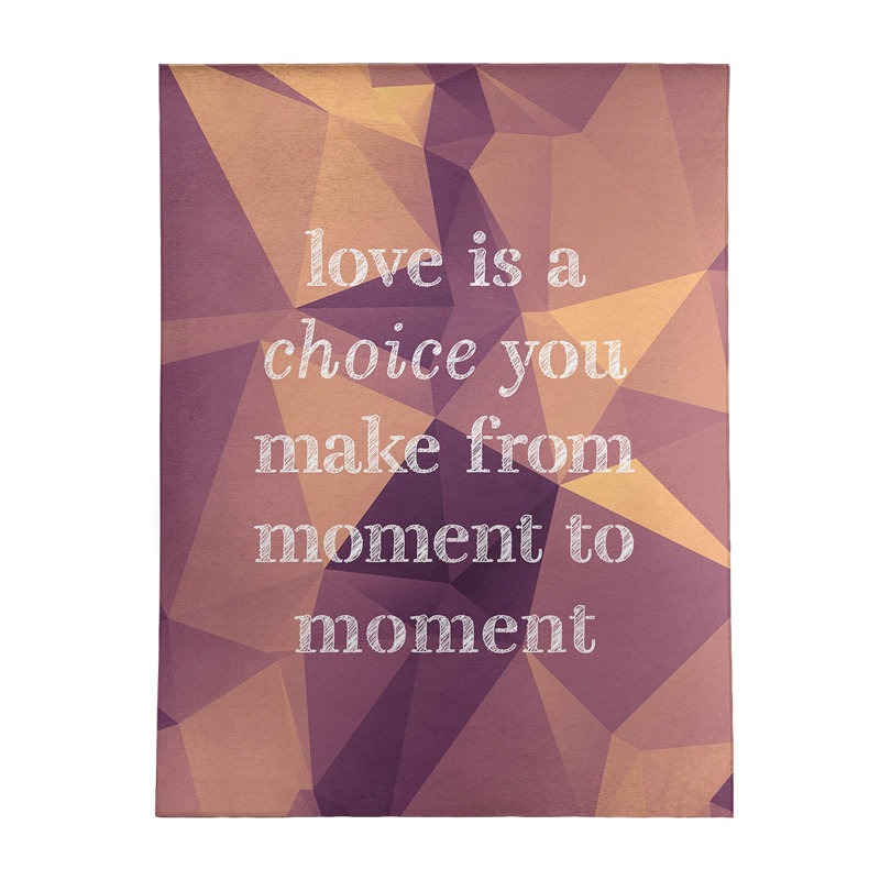 Tapis en faux gemme love is a choice quote, Rectangle 8 pi x 10 pi