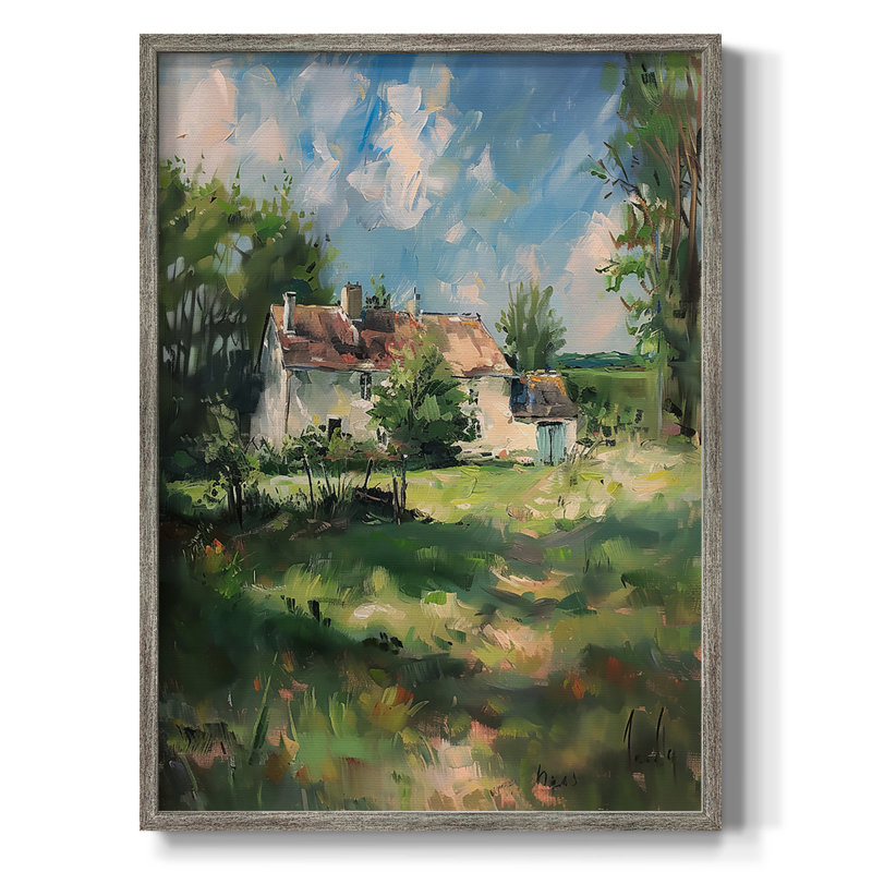 «LANDSCAPES Series XCV III», reproduction encadrée - bois massif, H 15 po x l 12 po