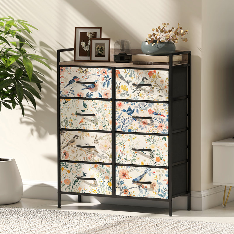Steel 79cm W 8 - Drawer Chest of Drawers