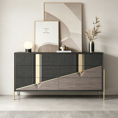 American-style modern light luxury sideboard