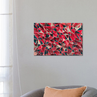 Kaos Red by Diego Tirigall - Wrapped Canvas Print