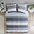 Modern Polyester Bedding Sets Comfortable Stripe Design For Home