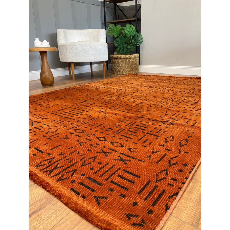 Amiliya Solid Colour Chenille Area Rug, Runner 100 x 200cm