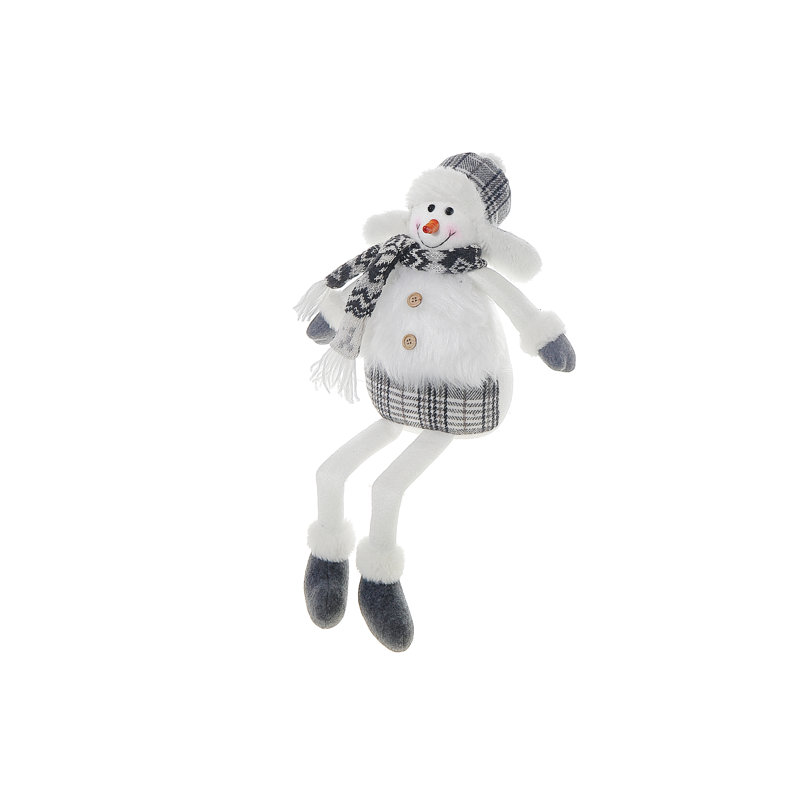 Bonhomme de neige d'hiver en peluche