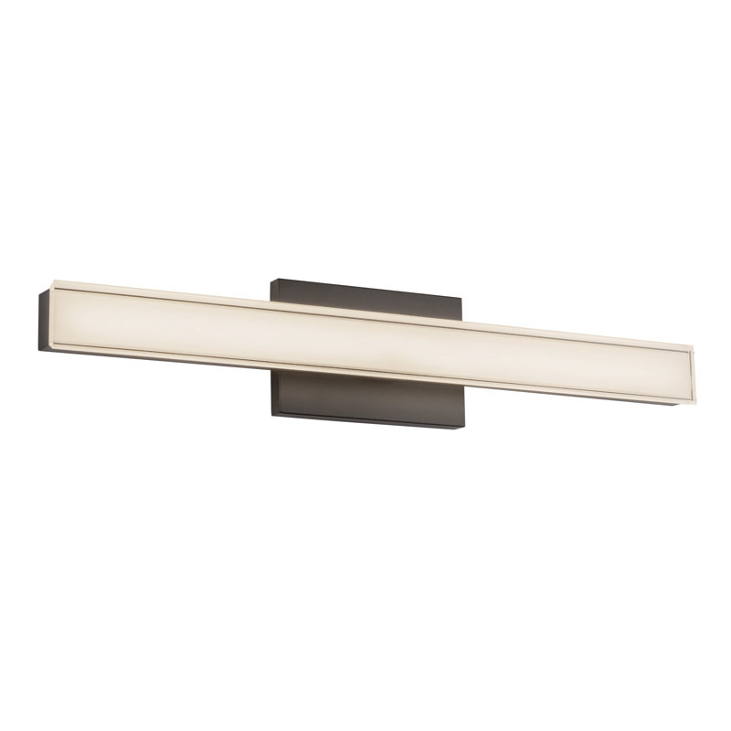 Garland 24-in Black dimmable LED Wall Sconce, Matte Black