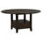 Fulton Dark Cocoa Round Dining Table with Drawer