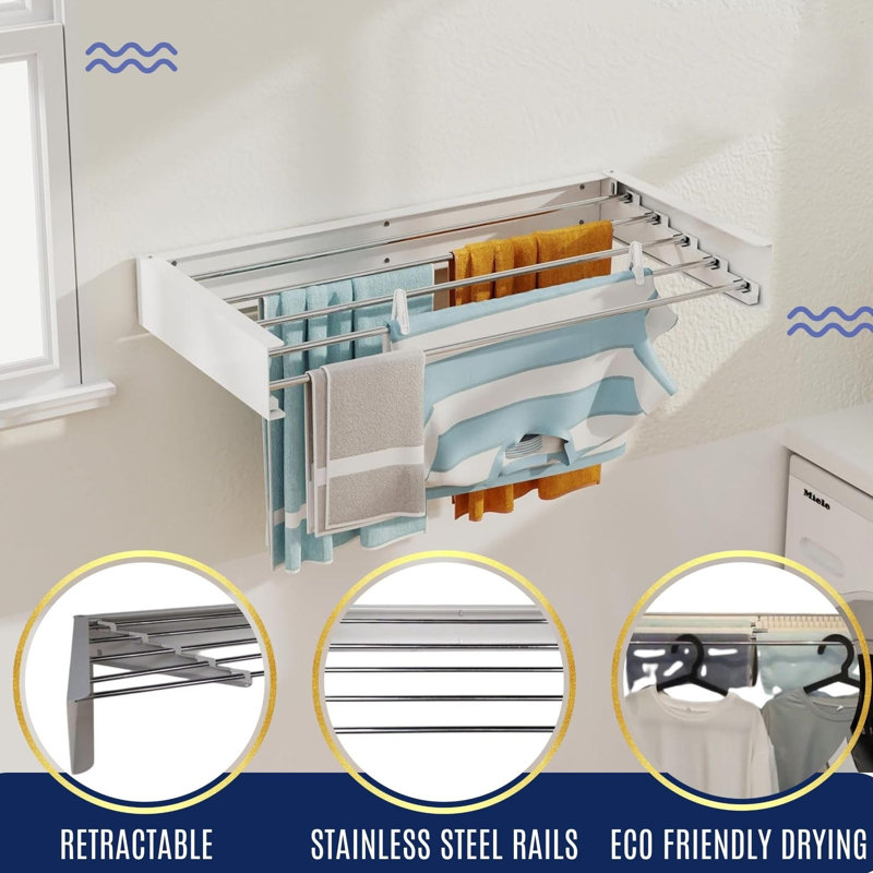 Stainless Steel Foldable Wall-Mounted Drying Rack