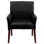 Fauteuil de direction latéral capitonné avec pieds en acajou Aveza par Flash Furniture