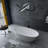 Freestanding Solid Surface Soaking Bathtub