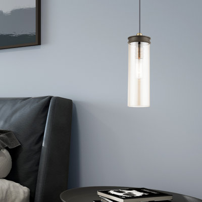 Luminaire suspendu cylindrique à 1 lumière Alanys
