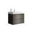 30" Bathroom Vanity, Gray: Modern Style With Silent And Generous Storage Capacity Gray Wall Mounted Vanity: Large Drawer Space-400438150-400438149