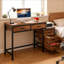 Bureau de style industriel, bureau d'ordinateur, table d'écriture