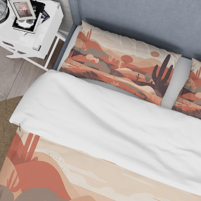 Ensemble de housse de couette en microfibre / polyester Sublime Desert Simplicity Bedding