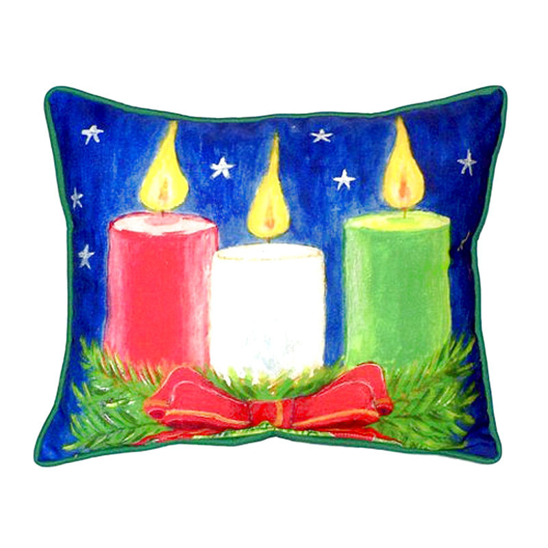 Christmas Outdoor Reversible Throw Pillow