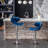 Annetra Velvet Upholstered Adjustable Swivel Barstool-2018900988