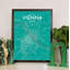 Vienna City Map - No Frame Print-1363227787