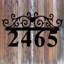 Plaque d'adresse murale 1 ligne "Scrolled Heart"-220928410-220955302