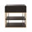 West End Loft Open Shelf Nightstand with Storage Drawer