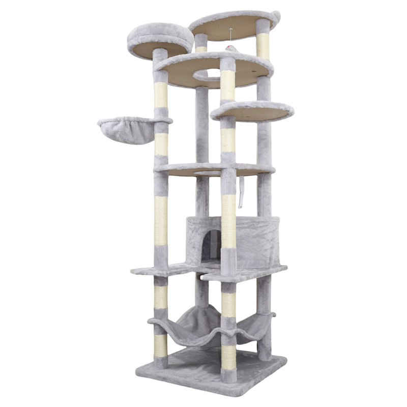 Tour pour chat Cy13 Grey, Gris clair
