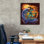 «Halloween At The Beach - Witch» par Flyland Designs, art mural sur toile