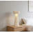 Luxury Travertine Stone Bedside Table Lamp