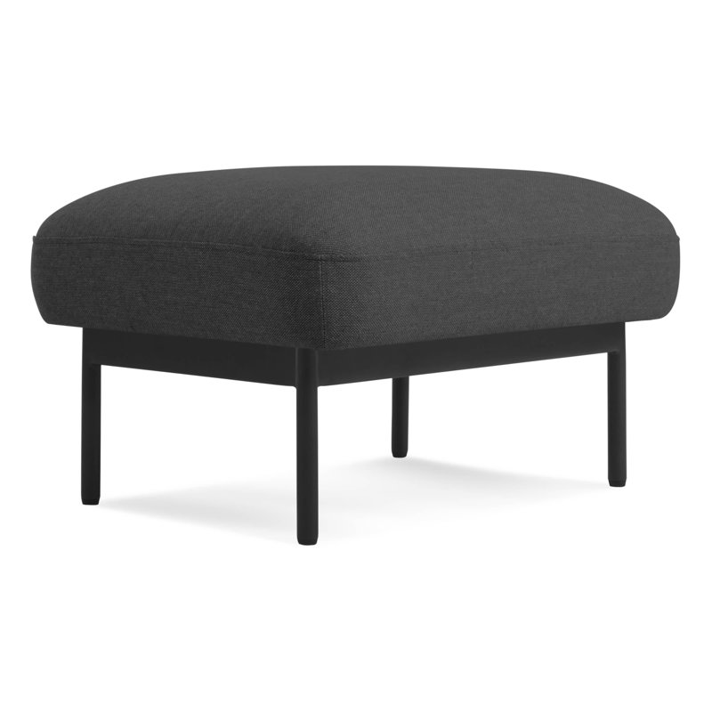 Puff Puff Ottoman, Black, Maharam Meld in Panda