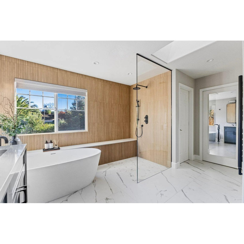 DreamStone 24x24 Matte Marble Look Porcelain Tile, Statuario Valley Matte