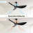 52 Inch Indoor Abs Ceiling Fan With 6 Speed Remote Control Reversible Dc Motor For Home