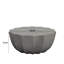 Table basse d'extérieur moderne imperméable 35,43 po - Conception en ciment durable Mgo