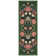 Floral Machine Washable Area Rugs for Living Room Bedroom Soft Non-Slip Vintage Dining Room Rug Low Pile Botanical Floor Carpet for Kids Room Classroom